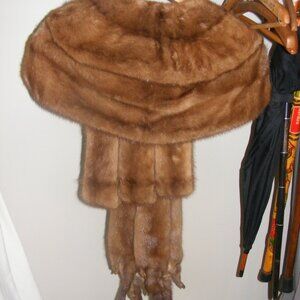 Vintage Silver Fox Stole and Shoulder Wrap, (Petite)